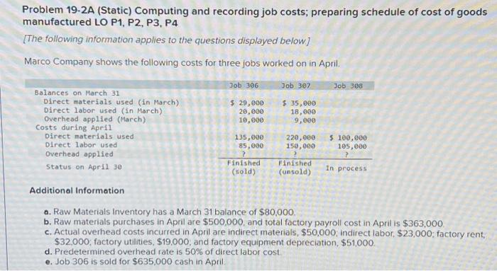  Need help with part 2 Problem 19.2A (Static) Computing and recording