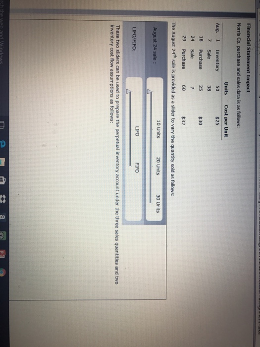 and total cost in the spaces provided for determining cost ofMerchandise sold