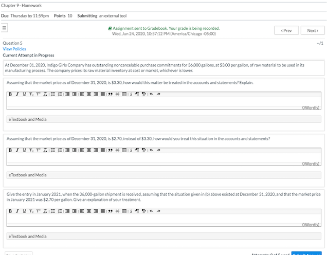 Chapter 9. Homework Due Thursday by 11:59pm Points 10 Submitting an