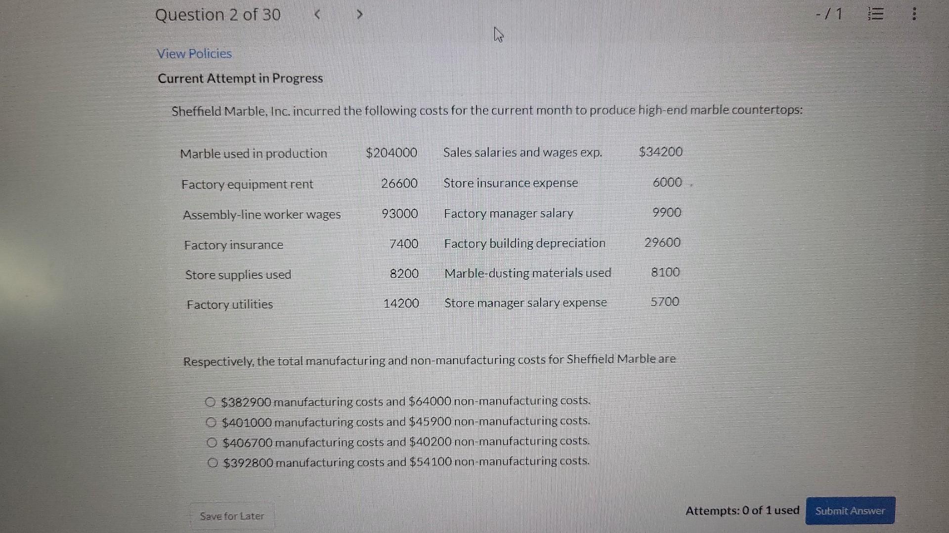  help ASAp Current Attempt in Progress Sheffield Marble, Inc. incurred the