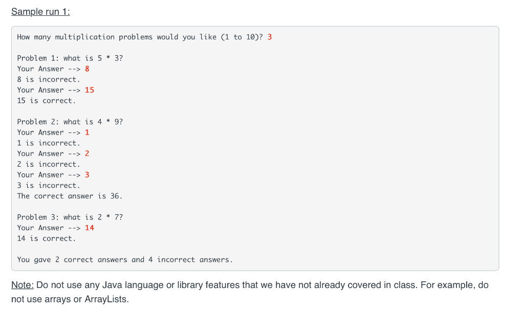 a source file to be named Assignment4.java. This program will be a