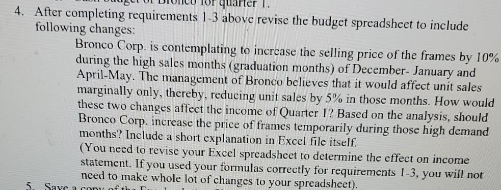  what adjustments would i make in excel to complete this problem