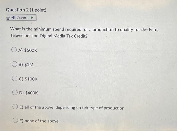 credit amount a production can receive in Georgia if they film in