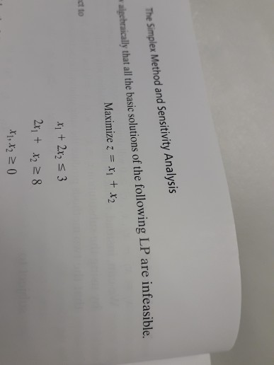 +3x2 +2x3 = 12 X Consider the following LP: , x unrestricted