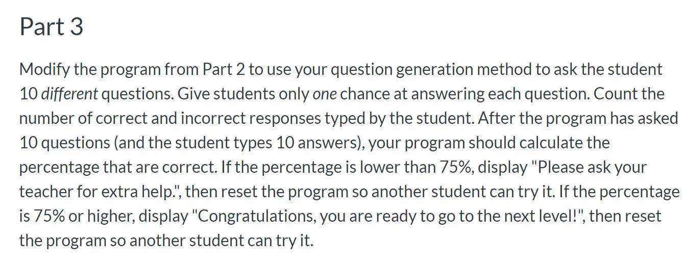 Using Java: Please follows requirements: The program shall generate random numbers with