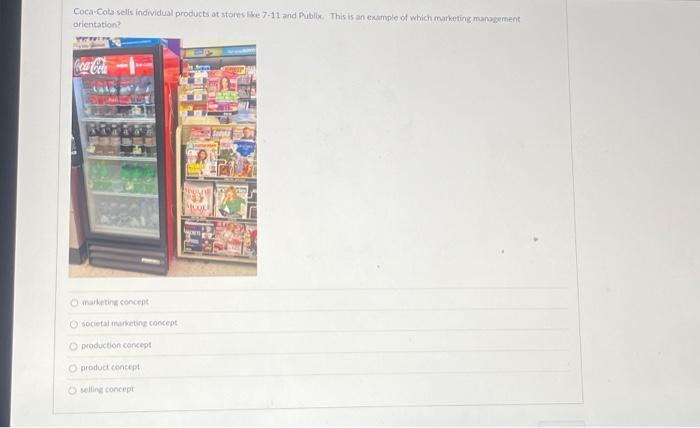 want product need Coca-Cola selis individual products ot stores bee 711 and