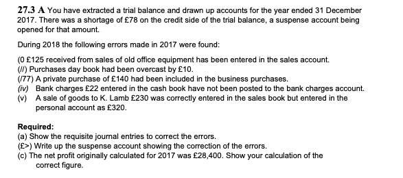  Please type your answer 27.3 A You have extracted a trial