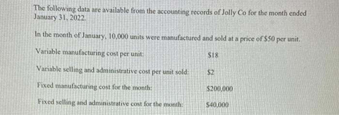  can answer all please The following data are available from the