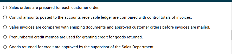 frauds Internal control activities 1. Customers' checks are received for less than
