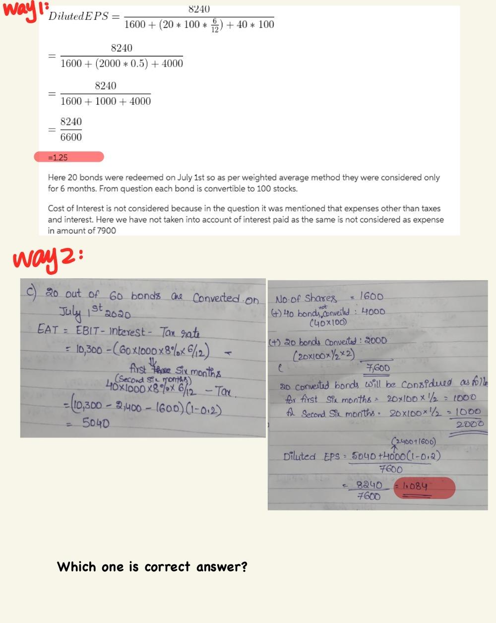 which one is the correct? Just for Part C In 2019, Concord