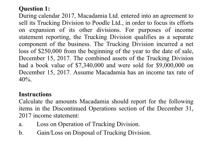  Please help me with the following accounting question, both a &