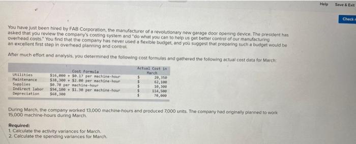  please answer all Help Save & Exit Check You have just