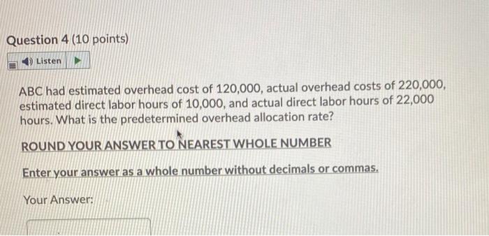 Machine hours. Total estimated overhead cost for setting up machines 114,000 Total
