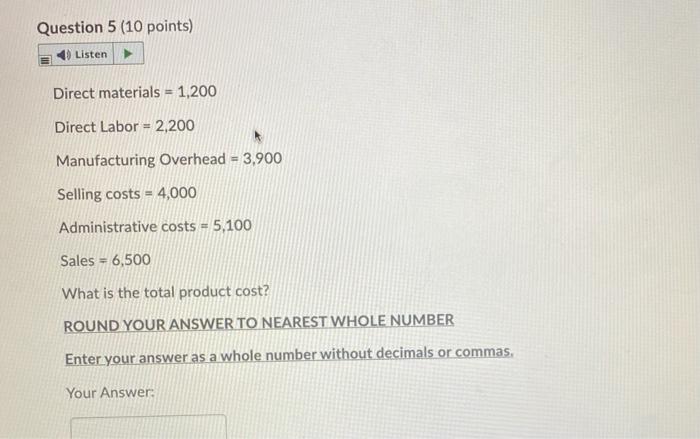 estimated overhead cost for inspecting products 198,000 Total estimated overhead cost for