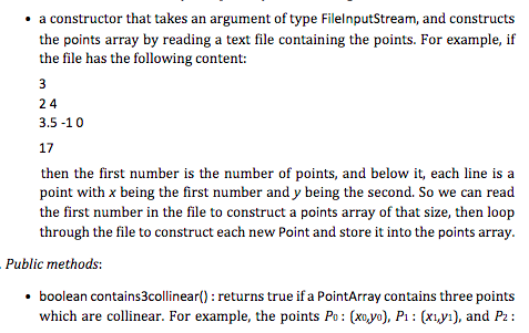 the following variables and methods: 1. Private data fields: x of type