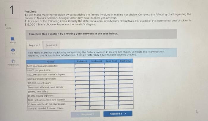 7-2] Maria Turner has just graduated from college with a degree in