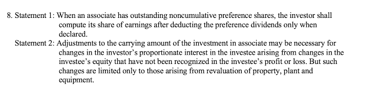 Which statement is false and which statement is true? 8. Statement 1: