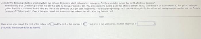  (Round so the mearest dollar as needed)