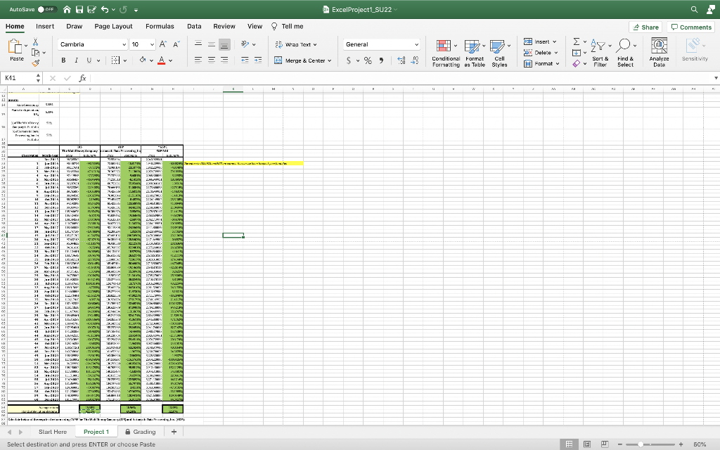three sets of data. AutoSave OFF OFFE HE S Home Insert. Draw