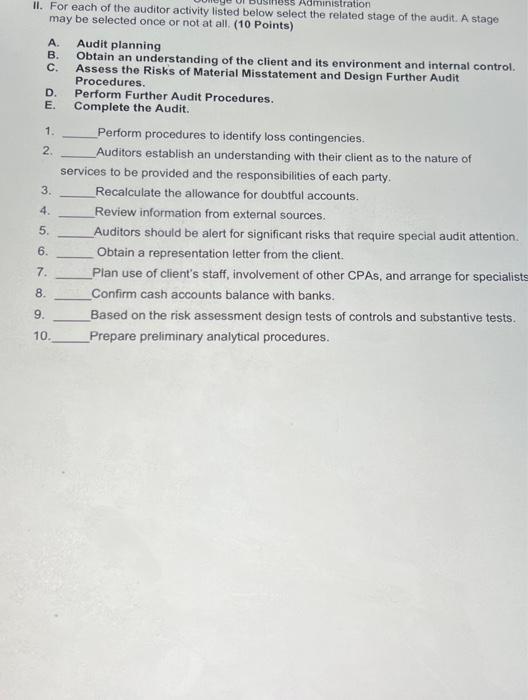 Designed to obtain an understanding of the client and its Audit Data