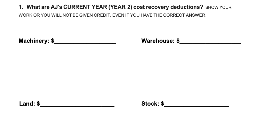 ago (i.e., this is the SECOND year of operations). He purchased the