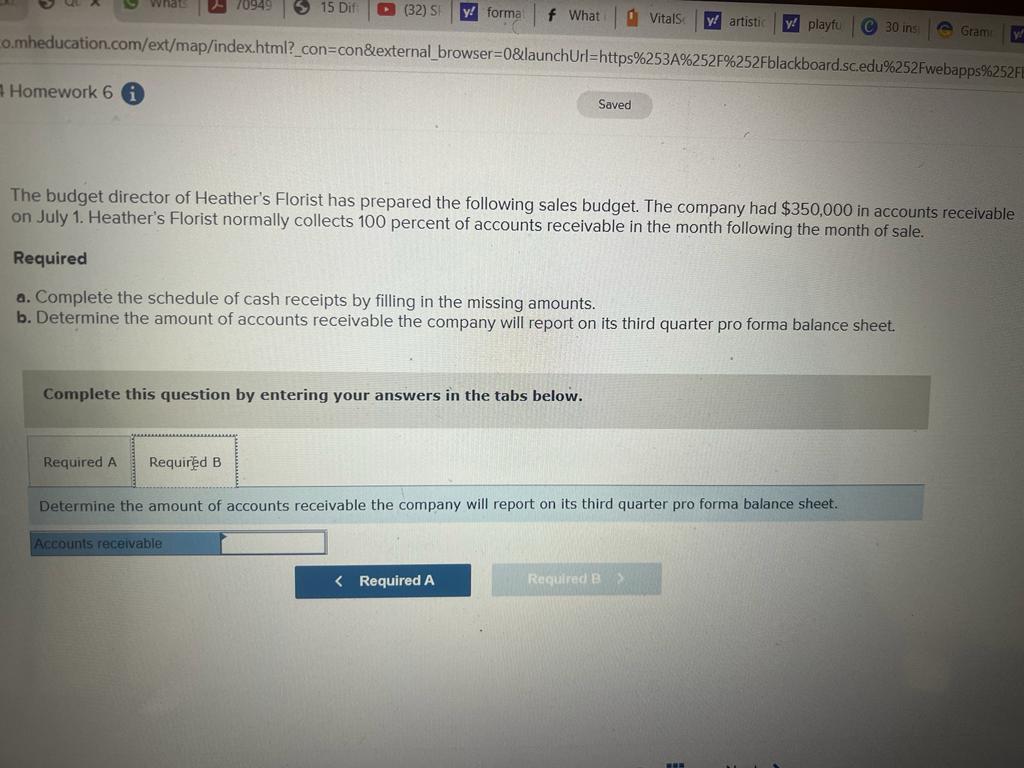 Homework 6 A 2Fblackboard.sc.edu%252Fwebapps%252F Saved The budget director of Heather's Florist has