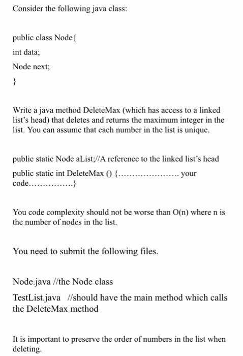 should be solved using ( netbeans ) Consider the following java class: