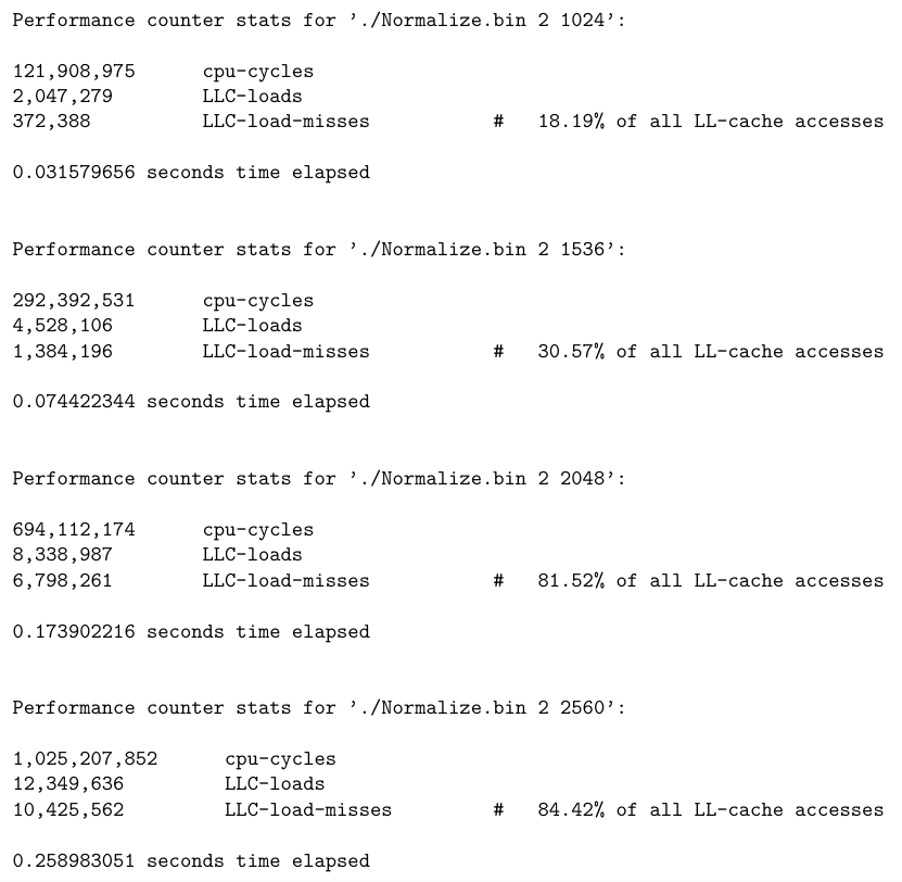 \text { L1 cache size } & : 32 \mathrm{~KB} \\ \text
