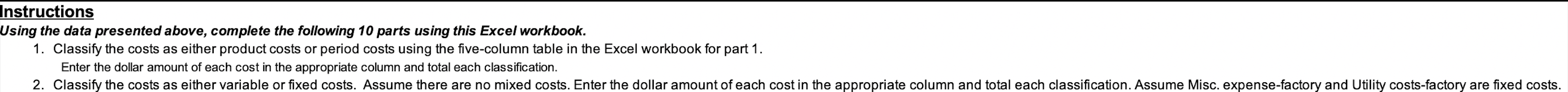 one listed below) have problems filling in the chart. I have to