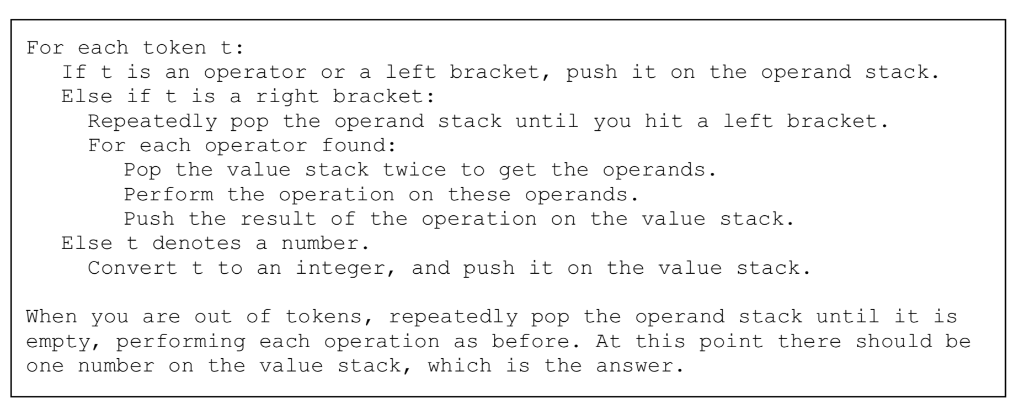 arithmetic expression given on the command line. For example, here is a