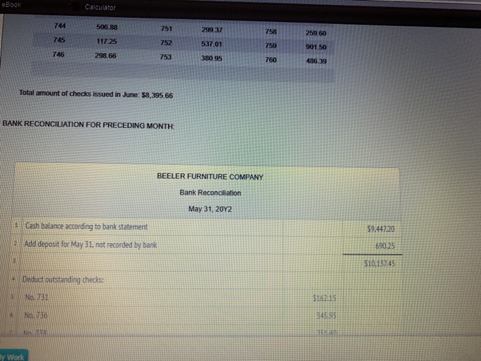 Furniture Company deposits all cash receipts each wednesday and Friday in a