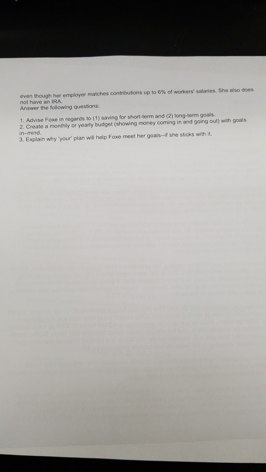 Overview Read the case study and answer the questions. All written responses
