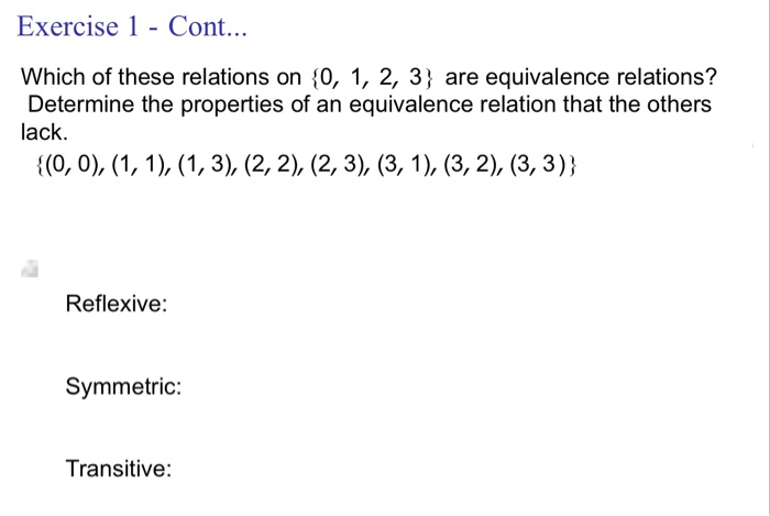 Please .. solution by hand Exercise 1 - Cont... Which of