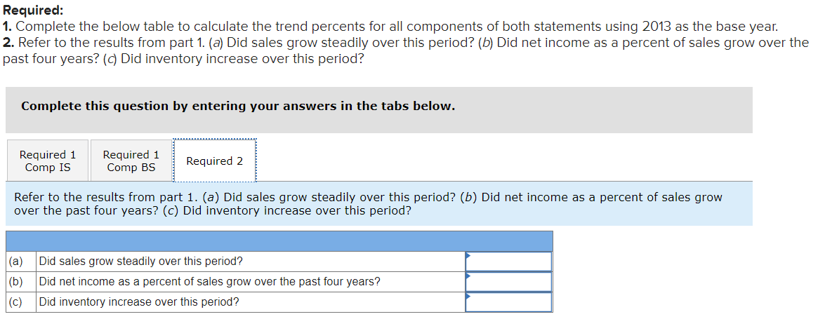 Comparative Income Statements For Years Ended December 31, 2019-2013 2019 2018 2017
