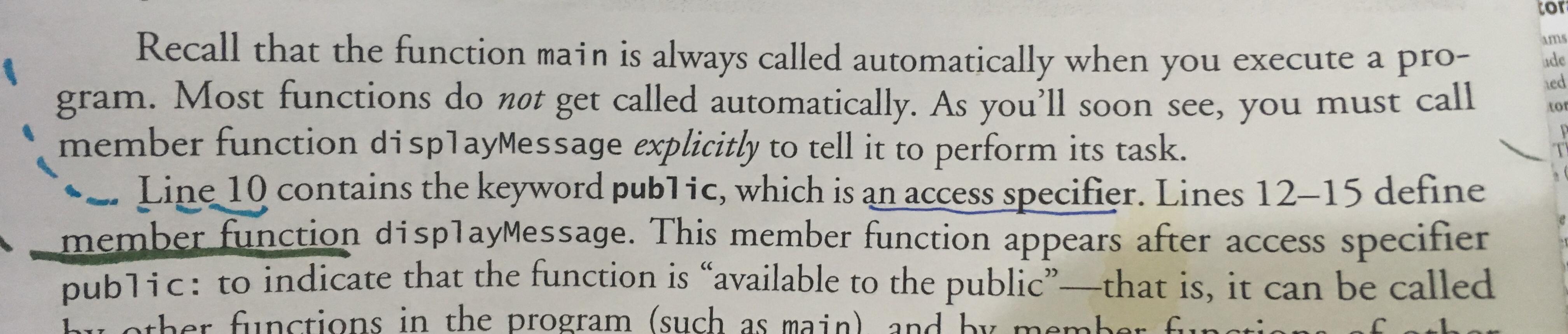 public is access specifier and static is storage-class specifier ,what is "specifer"