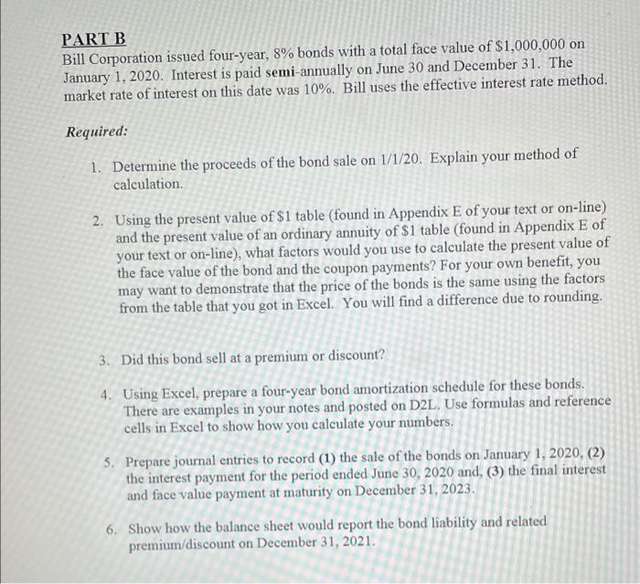 a total face value of $1,000,000 on January 1, 2020. Interest is