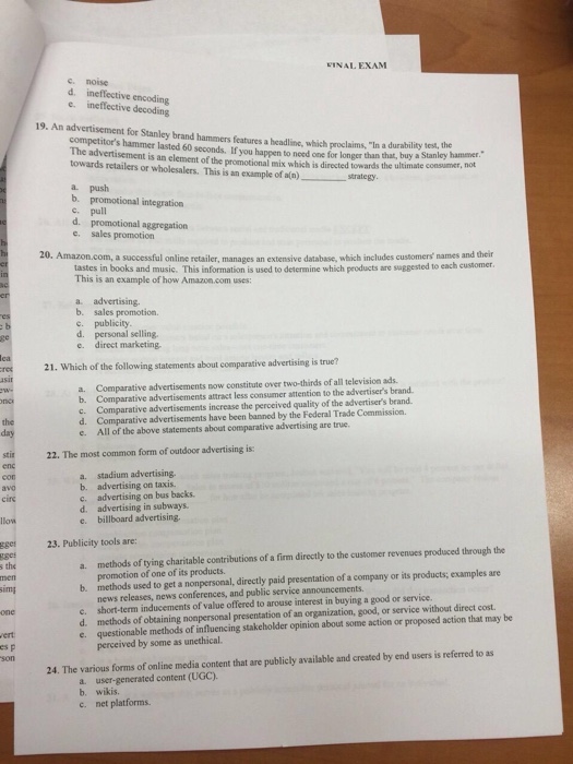  Noise ineffective encoding ineffective decoding An advertisement for Stanley brand hammers