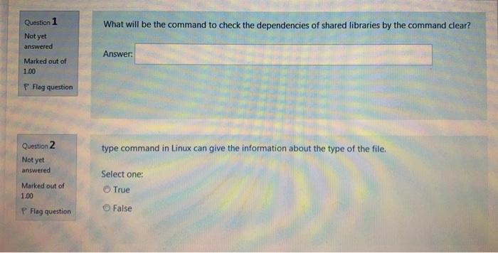  Question 1 What will be the command to check the dependencies