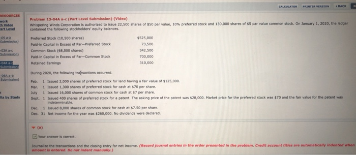  please solve for part B CALCULATOR PRINTER VERSION