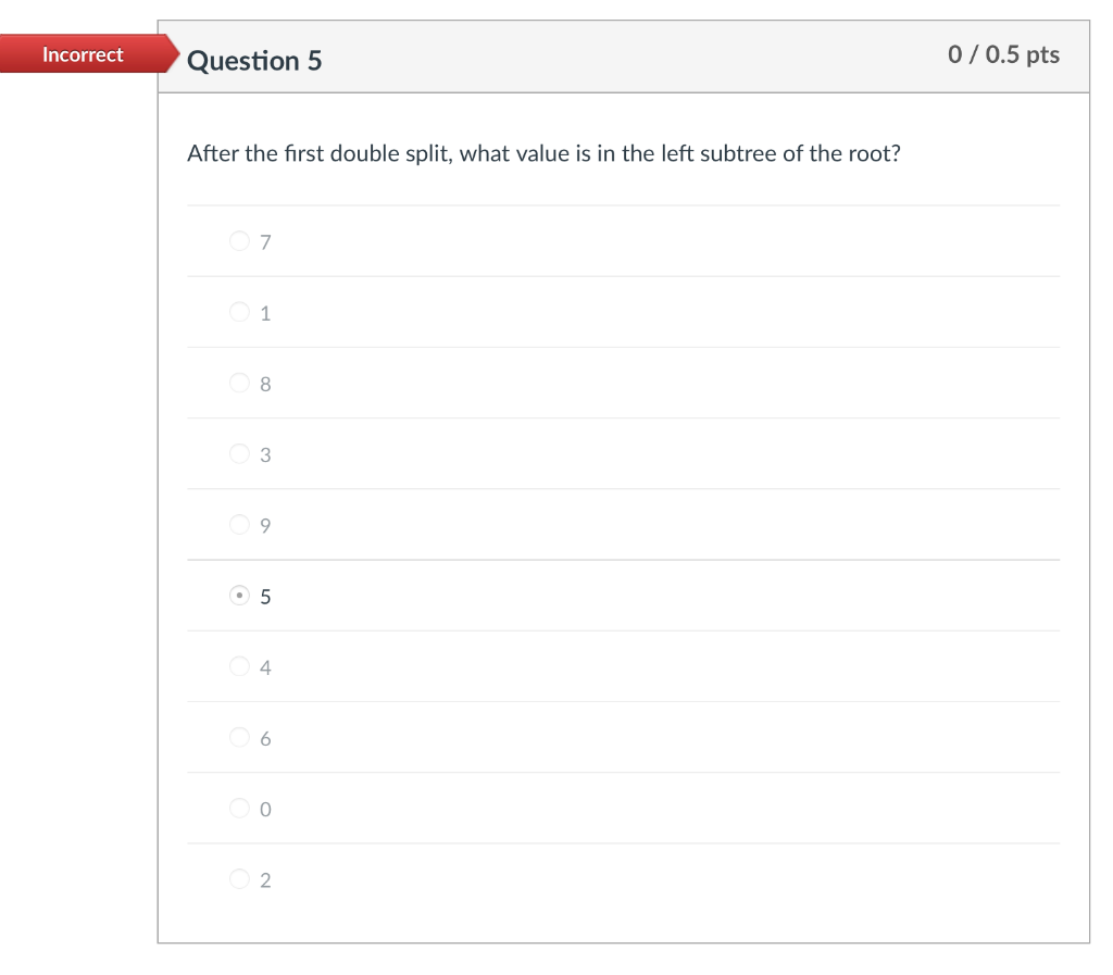 organized as they were in the video. (Note, other than the value