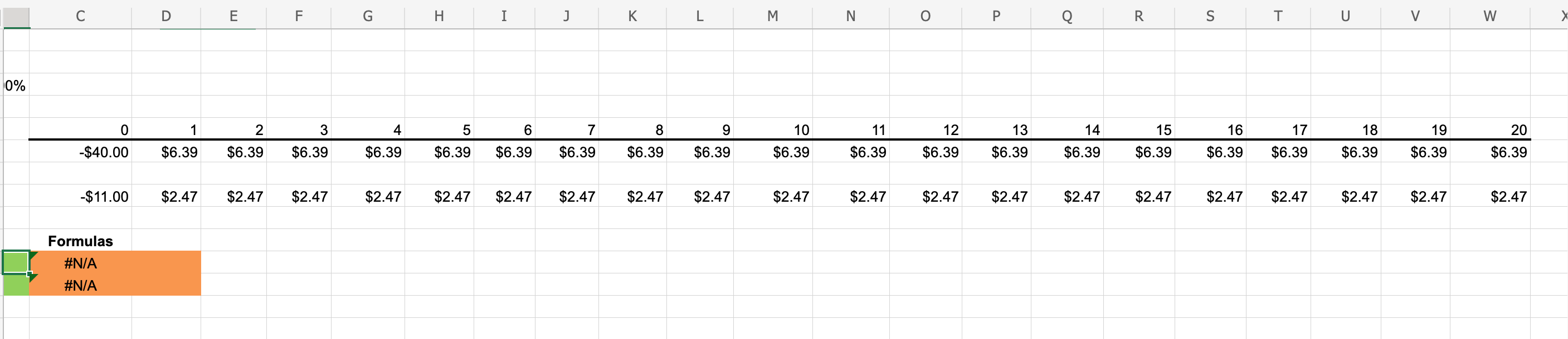provide expected cash flows of $6.39 million per year for 20 years.