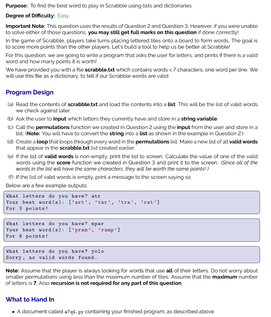Must be in Python 3. Also here is the file for scribble.txt: