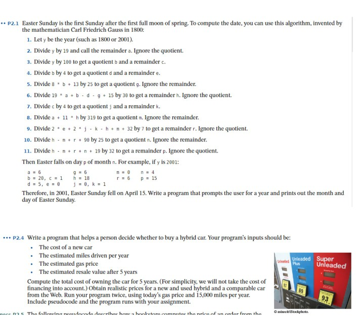 c++ .. P2.1 Easter Sunday is the first Sunday after the
