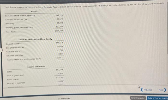  Please answer & explain this asap. Thank you! The following information