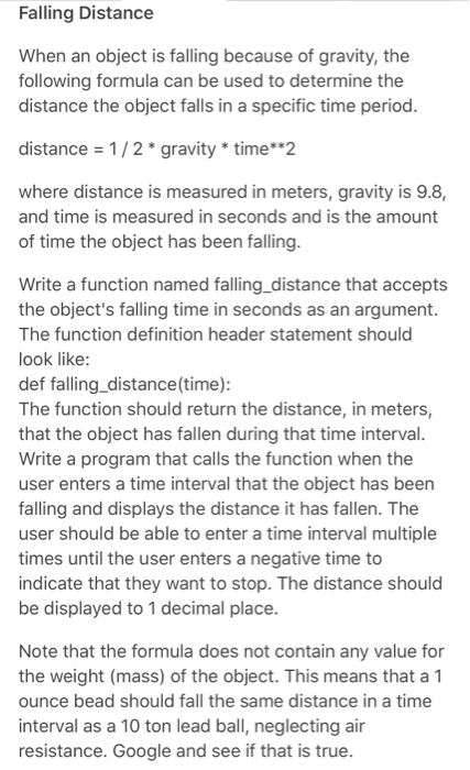  Please use Python for this program and use # to explain