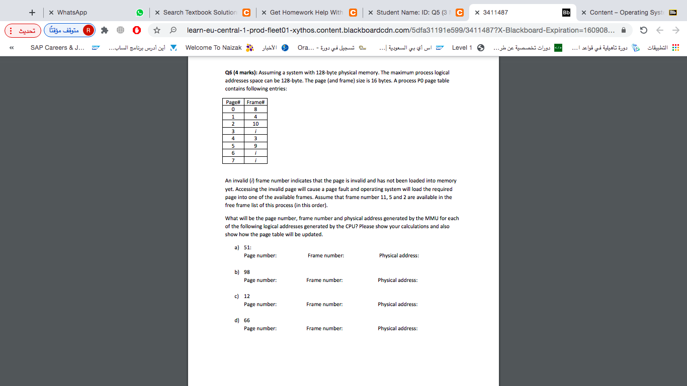  + x WhatsApp Bb * Search Textbook Solution C ~ Get