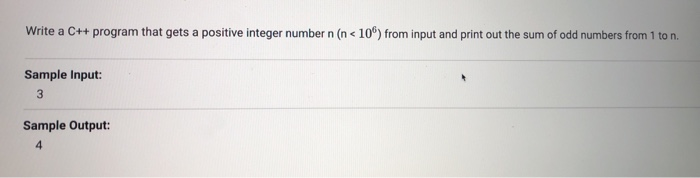 c++ Write a C++ program that gets a positive integer number n
