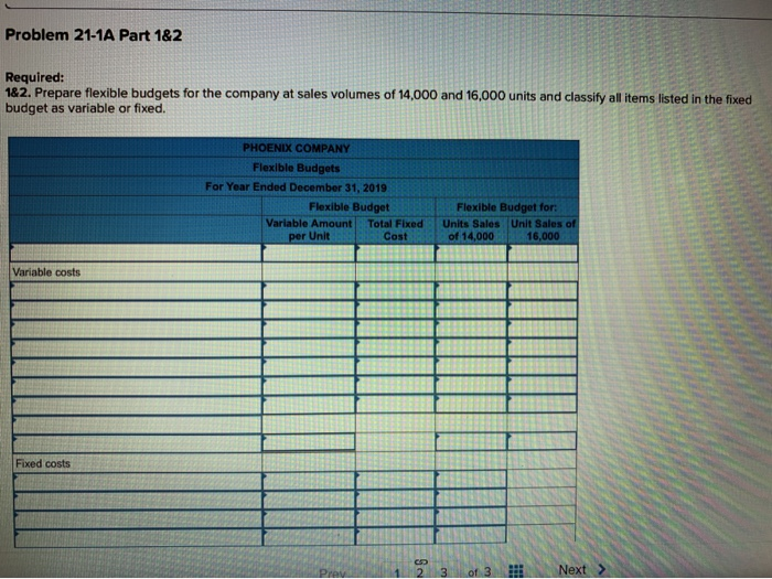 P1, A1 (The following information applies to the questions displayed below.) Phoenix