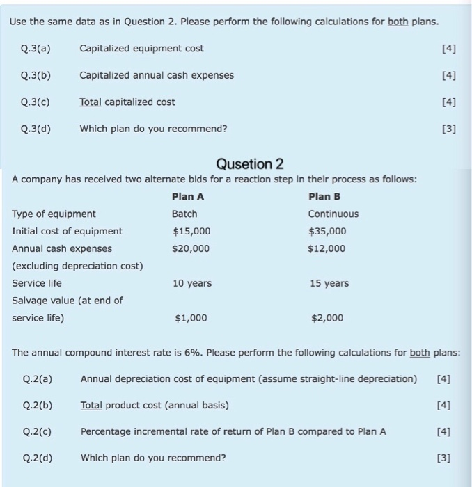  Use the same data as in Question 2. Please perform the