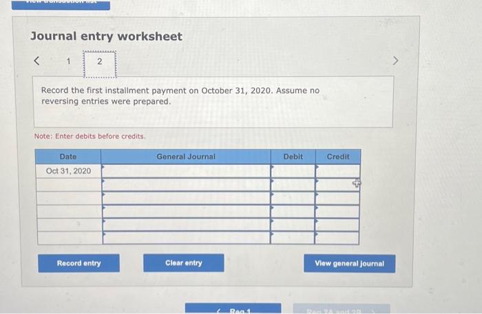 installment note bearing 7% interest. The note requifes equal payments of $119,506